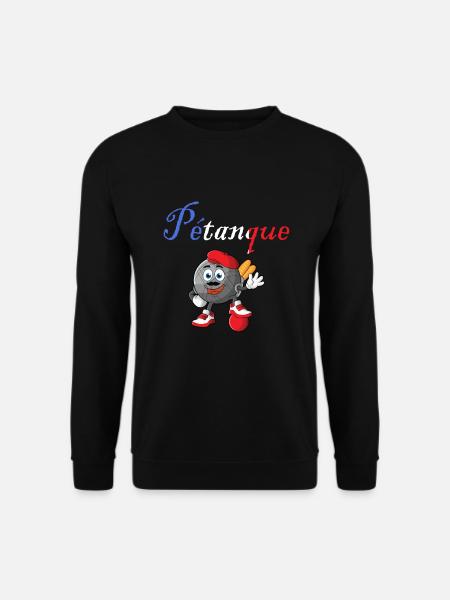 Petanque Boule Game Set Boccia - Unisex Pullover - Schwarz