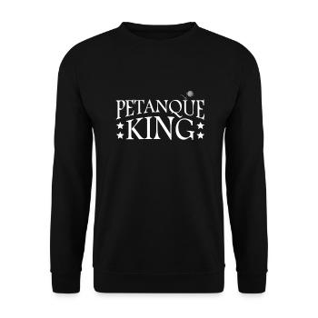 Petanque Boule Game Set Boccia - Unisex Sweatshirt - black - Front - Alina (178cm) & Michal (187cm)