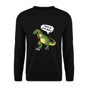 Petanque Boule Game Set Boccia - Unisex Pullover - Schwarz - Vorne - Alina (178cm) & Michal (187cm)