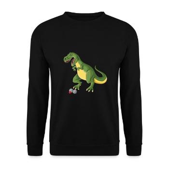 Petanque Boule Game Set Boccia - Unisex Sweatshirt - black - Front - Alina (178cm) & Michal (187cm)