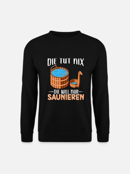 Sauna - Unisex Pullover - Schwarz