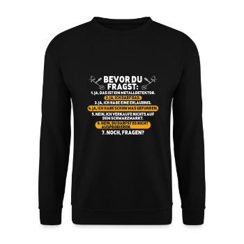 Sondeln - Unisex Pullover - Schwarz - Vorne - Alina (178cm) & Michal (187cm)