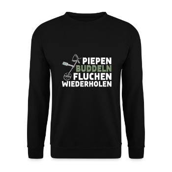 Sondeln - Unisex Pullover - Schwarz - Vorne - Alina (178cm) & Michal (187cm)