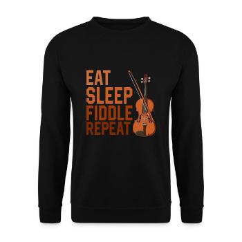 Violon Violon Viola Cello Musicien Instrument - Sweat-shirt Unisexe - noir - Devant - Alina (178cm) & Michal (187cm)