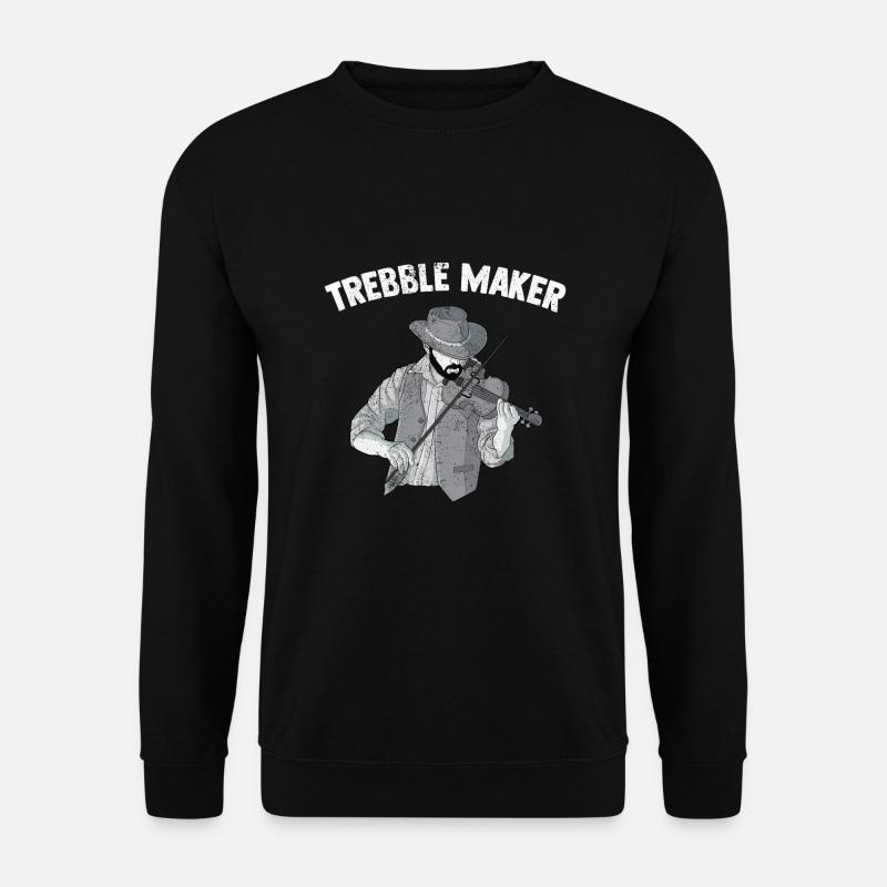 Geige Violine Viola Cello Musiker Instrument - Unisex Pullover - Schwarz
