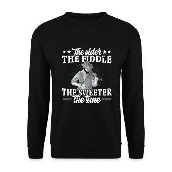 Violon Violon Viola Cello Musicien Instrument - Sweat-shirt Unisexe - noir - Devant - Alina (178cm) & Michal (187cm)