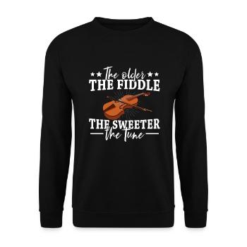 Violon Violon Viola Cello Musicien Instrument - Sweat-shirt Unisexe - noir - Devant - Alina (178cm) & Michal (187cm)