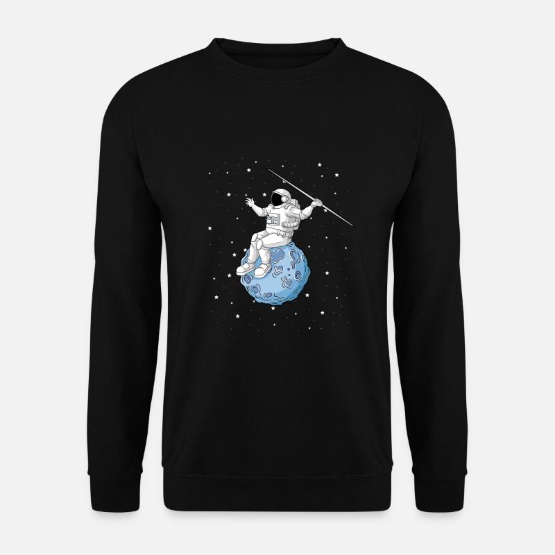 Speerwurfstrecker Leichtathletik Speerwerfer - Unisex Pullover - Schwarz