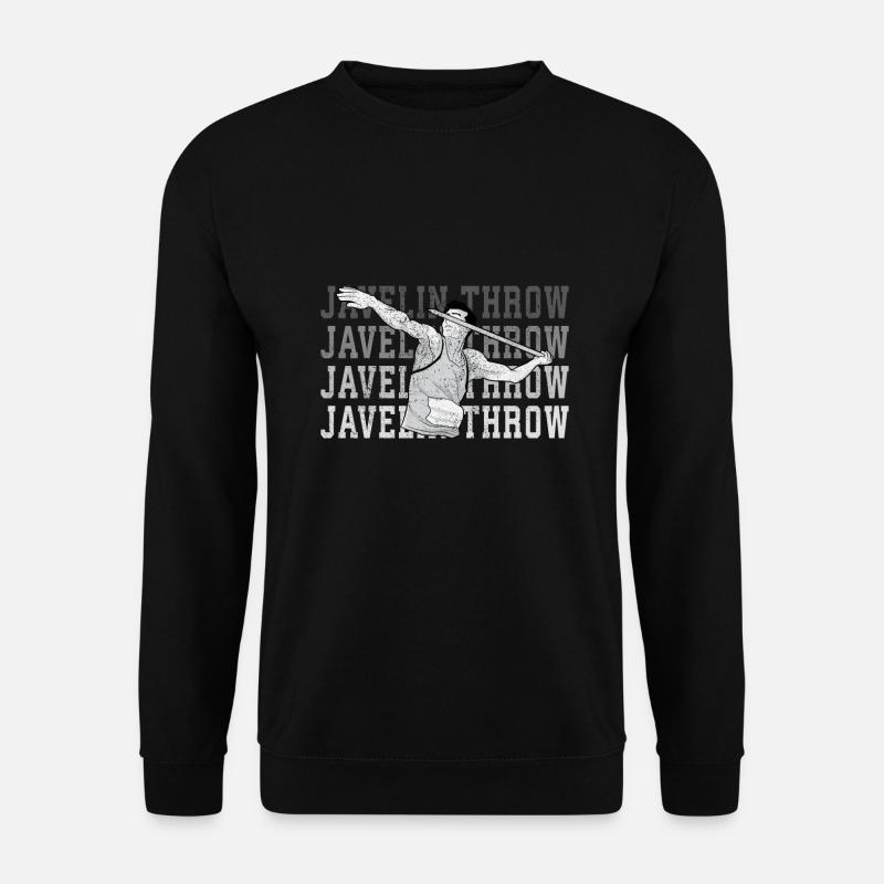 Speerwurfstrecker Leichtathletik Speerwerfer - Unisex Pullover - Schwarz