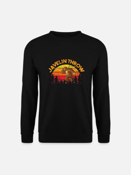 Speerwurfstrecker Leichtathletik Speerwerfer - Unisex Pullover - Schwarz