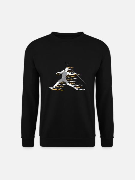 Speerwurfstrecker Leichtathletik Speerwerfer - Unisex Pullover - Schwarz