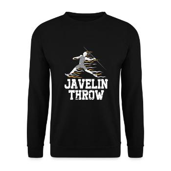 Lancer du javelot athlétisme Lanceur de javelot - Sweat-shirt Unisexe - noir - Devant - Alina (178cm) & Michal (187cm)