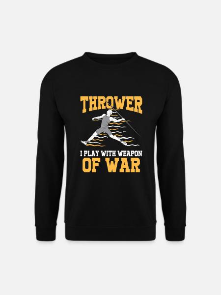 Speerwurfstrecker Leichtathletik Speerwerfer - Unisex Pullover - Schwarz