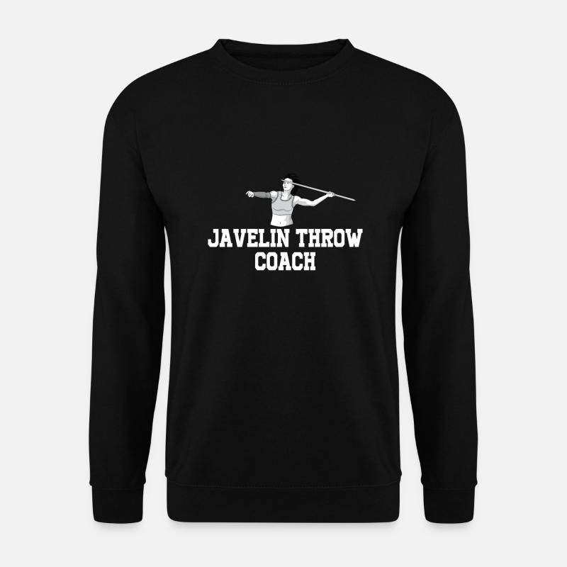 Speerwurfstrecker Leichtathletik Speerwerfer - Unisex Pullover - Schwarz