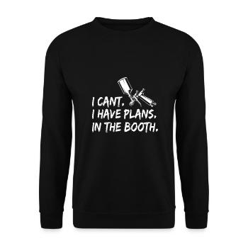 Auto Body Painter Auto Maler Sprayer - Unisex Sweatshirt - black - Front - Alina (178cm) & Michal (187cm)