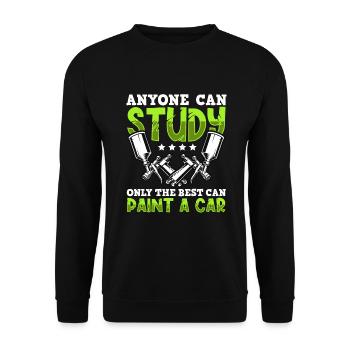 Car Painter Sprayer Paints - Unisex Sweatshirt - black - Front - Alina (178cm) & Michal (187cm)