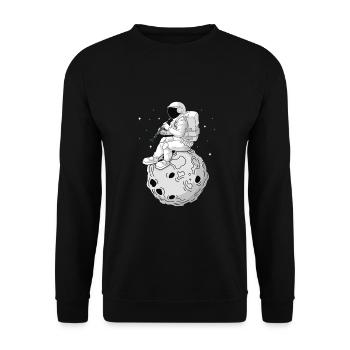 Klarinette Player Orchestra Musiker - Unisex Pullover - Schwarz - Vorne - Alina (178cm) & Michal (187cm)