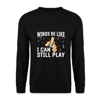 Klarinette Player Orchestra Musiker - Unisex Pullover - Schwarz - Vorne - Alina (178cm) & Michal (187cm)