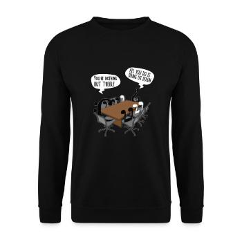 Klarinette Player Orchestra Musiker - Unisex Pullover - Schwarz - Vorne - Alina (178cm) & Michal (187cm)