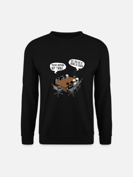 Klarinette Player Orchestra Musiker - Unisex Pullover - Schwarz