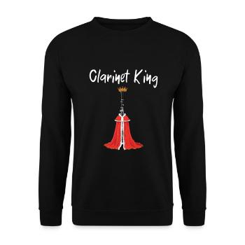 Clarinettiste Musiciens d’orchestre - Sweat-shirt Unisexe - noir - Devant - Alina (178cm) & Michal (187cm)