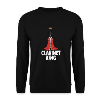 Klarinette Player Orchestra Musiker - Unisex Pullover - Schwarz - Vorne - Alina (178cm) & Michal (187cm)
