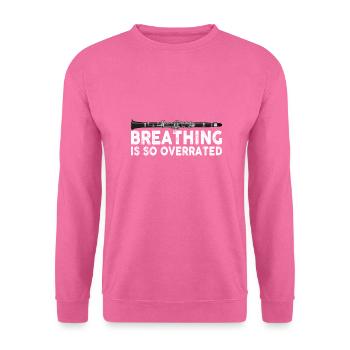 Klarinette Player Orchestra Musiker - Unisex Pullover - Pink - Vorne