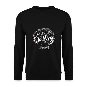 Collecte de coquillages sur la plage Collecteurs de coquillages - Sweat-shirt Unisexe - noir - Devant - Alina (178cm) & Michal (187cm)