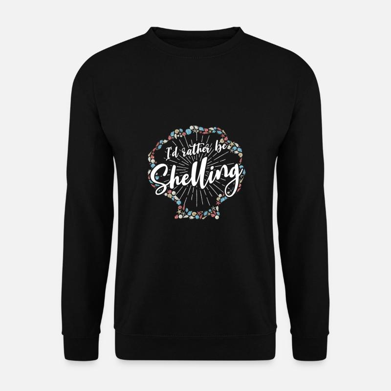 Collecting shells on the beach Shell collectors - Unisex Sweatshirt - black