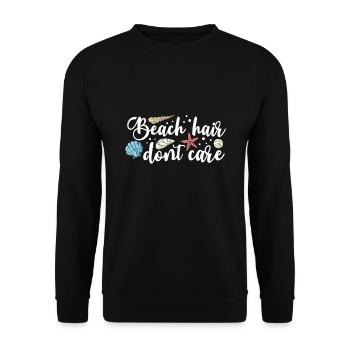 Collecting shells - Unisex Sweatshirt - black - Front - Alina (178cm) & Michal (187cm)