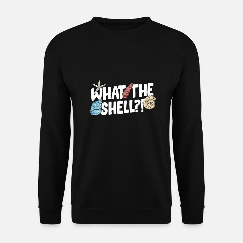 Muscheln sammeln - Unisex Pullover - Schwarz