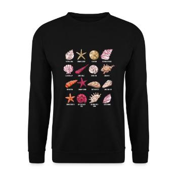 Mussel species - Unisex Sweatshirt - black - Front - Alina (178cm) & Michal (187cm)
