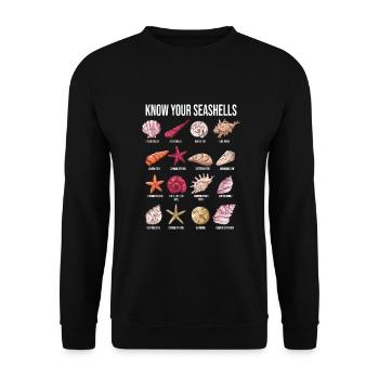 Mussel species - Unisex Sweatshirt - black - Front - Alina (178cm) & Michal (187cm)