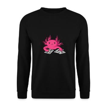 Résoudre des mots croisés - Sweat-shirt Unisexe - noir - Devant - Alina (178cm) & Michal (187cm)