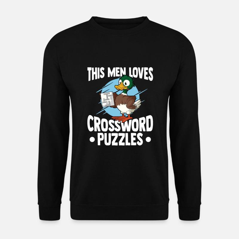 Solve crossword puzzles - Unisex Sweatshirt - black