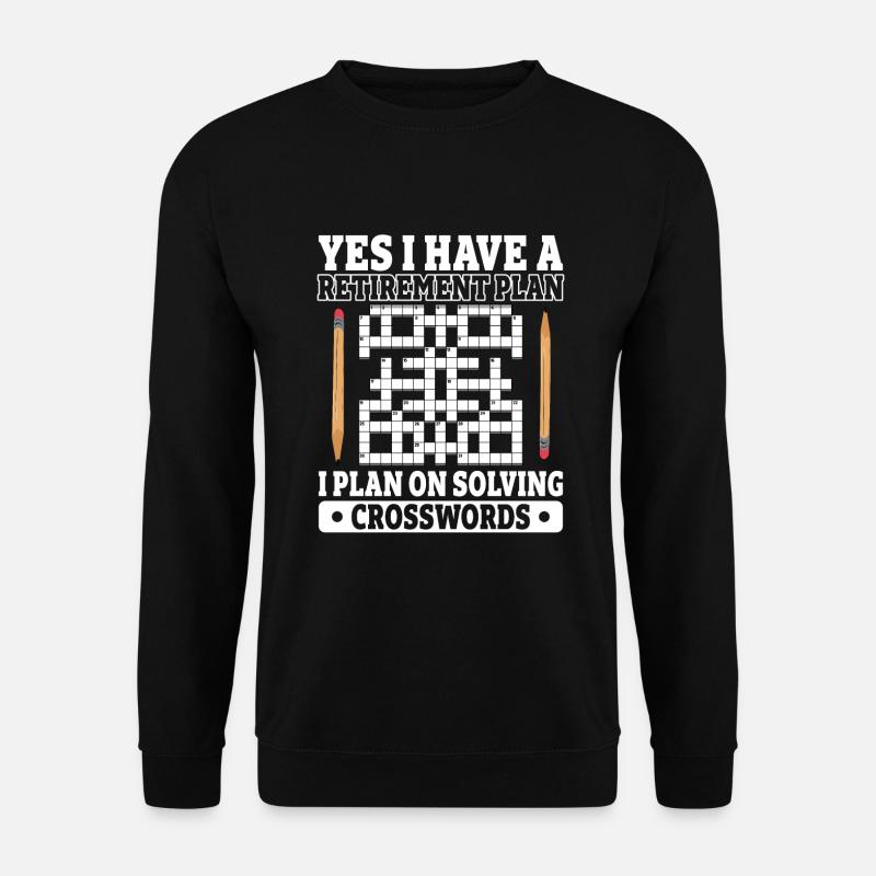 Solve crossword puzzles - Unisex Sweatshirt - black