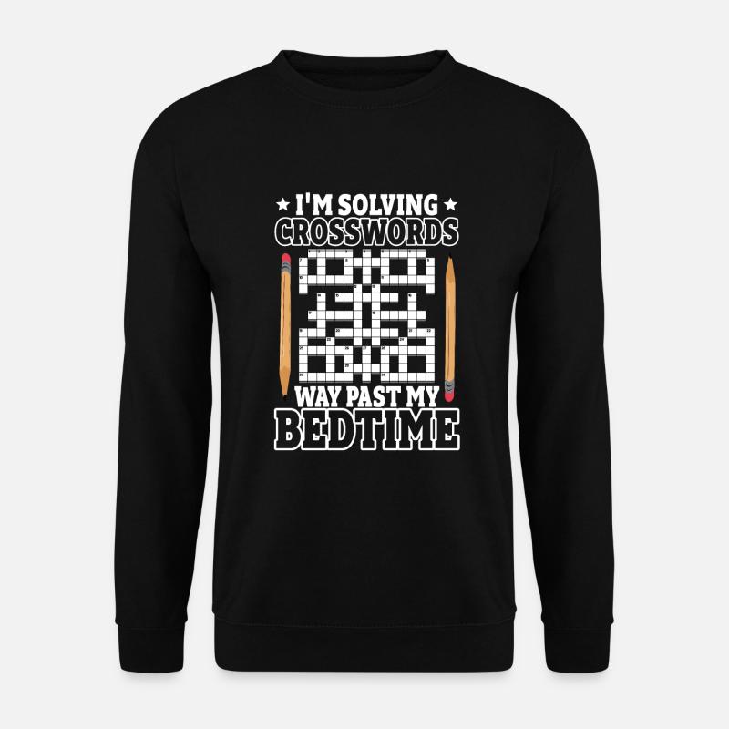 Solve crossword puzzles - Unisex Sweatshirt - black