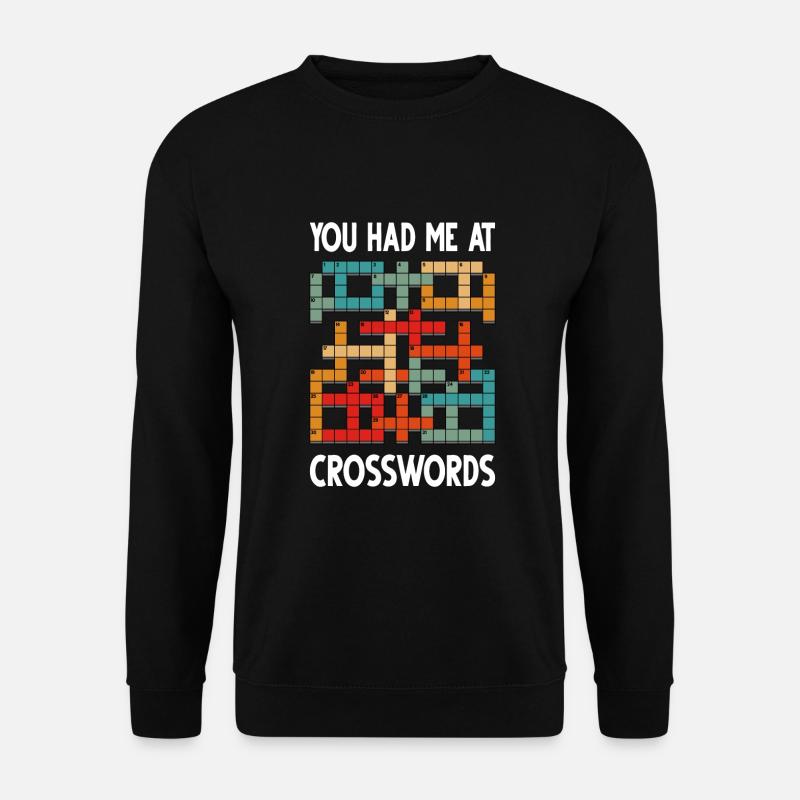 Solve crossword puzzles - Unisex Sweatshirt - black