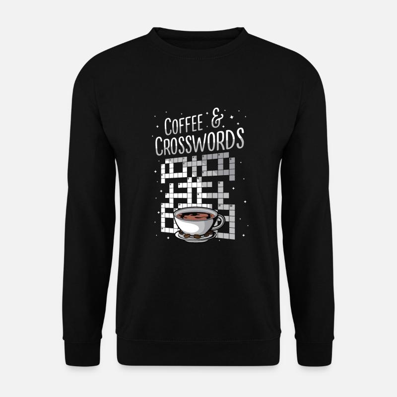 Solve crossword puzzles - Unisex Sweatshirt - black