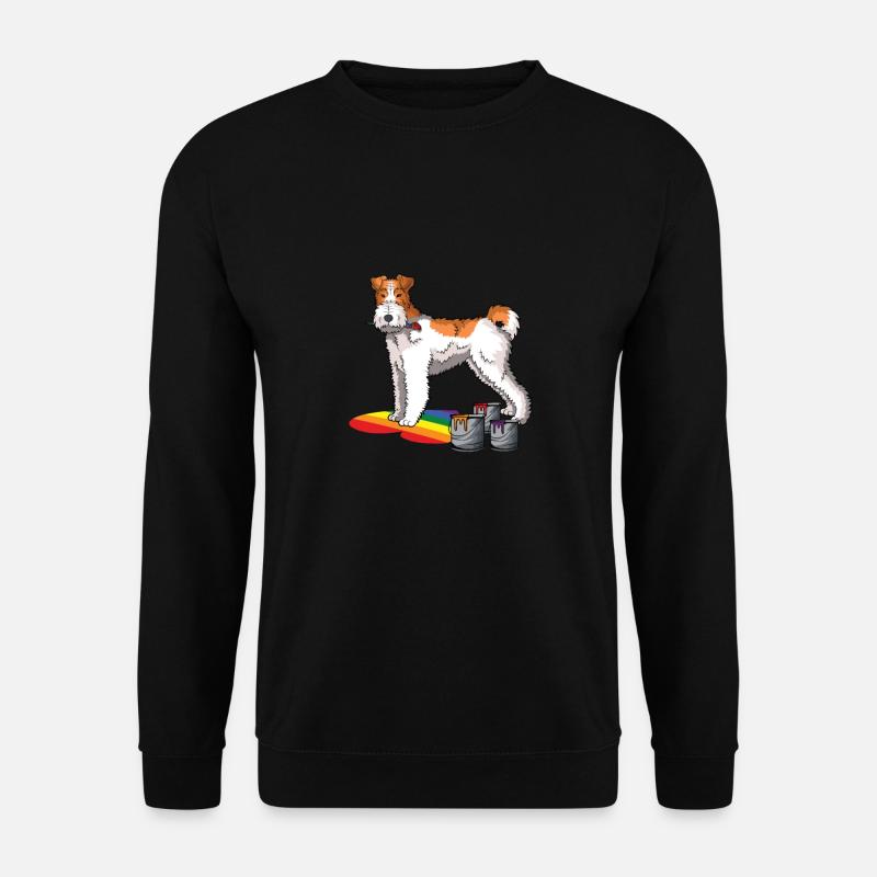 Wirehaired Fox Terrier Dog - Unisex Sweatshirt - black