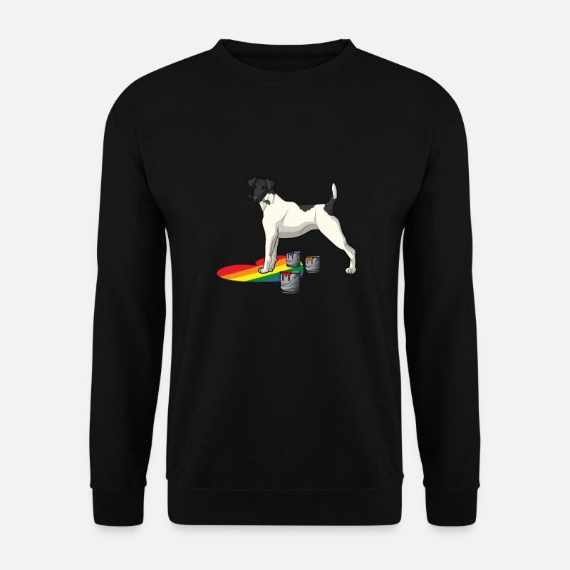 Glatthaar Foxterrier Hund - Unisex Pullover - Schwarz