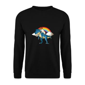 Smoothhair Fox Terrier Dog - Unisex Sweatshirt - black - Front - Alina (178cm) & Michal (187cm)