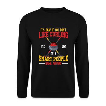 Locken - Unisex Pullover - Schwarz - Vorne - Alina (178cm) & Michal (187cm)