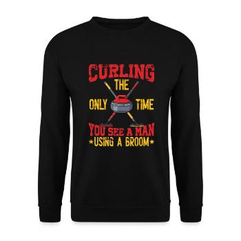 Locken - Unisex Pullover - Schwarz - Vorne - Alina (178cm) & Michal (187cm)