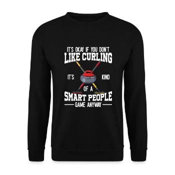 Locken - Unisex Pullover - Schwarz - Vorne - Alina (178cm) & Michal (187cm)