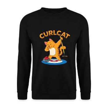 Locken - Unisex Pullover - Schwarz - Vorne - Alina (178cm) & Michal (187cm)
