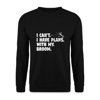 Locken - Unisex Pullover - Schwarz - Vorne - Alina (178cm) & Michal (187cm)