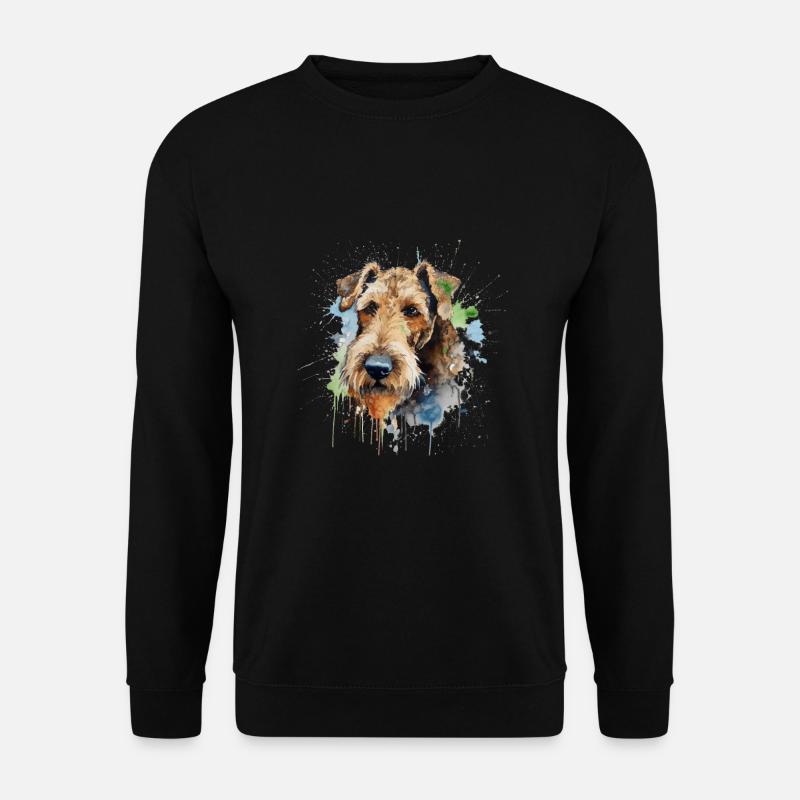 Airedale Terrier - Unisex Pullover - Schwarz