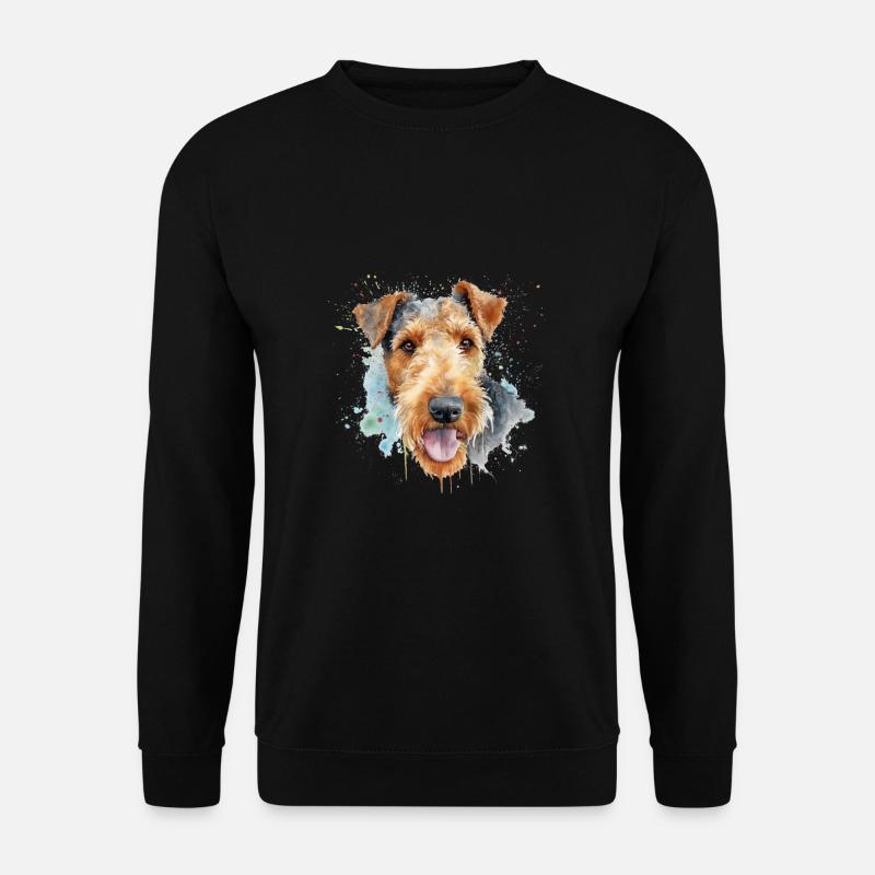 Airedale Terrier - Unisex Pullover - Schwarz