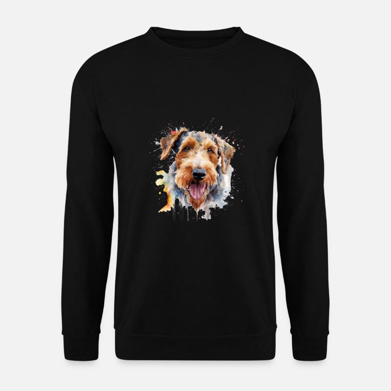 Airedale Terrier - Unisex Pullover - Schwarz